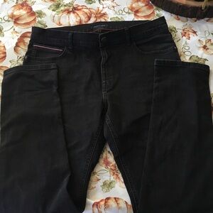 Tommy Hilfiger Slim Fit Black Wash Denim 5 Pocket Jeans